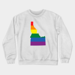 Idaho state LGBT Pride Crewneck Sweatshirt